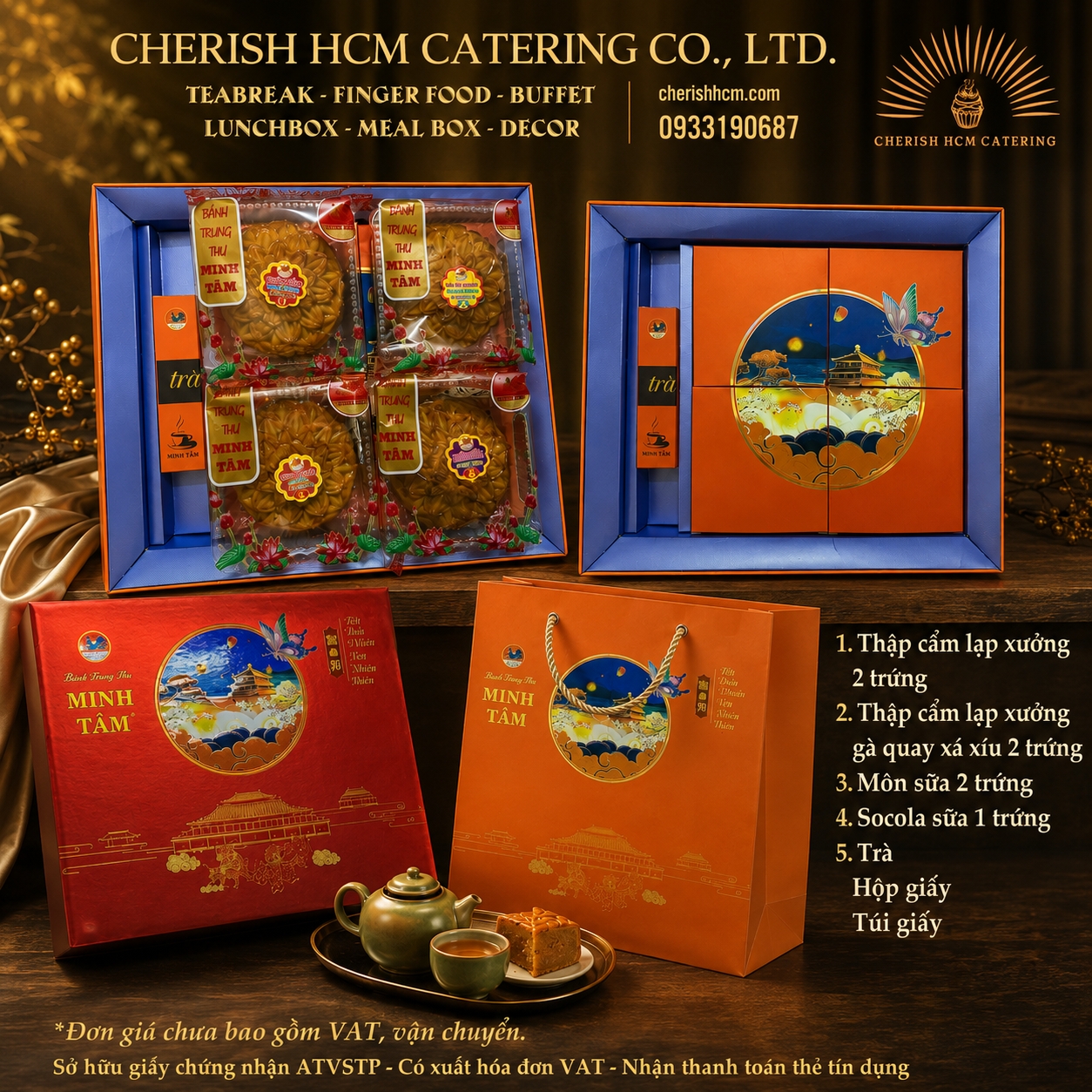 Bánh trung thu Minh Tâm 2026 - Công ty có xuất VAT