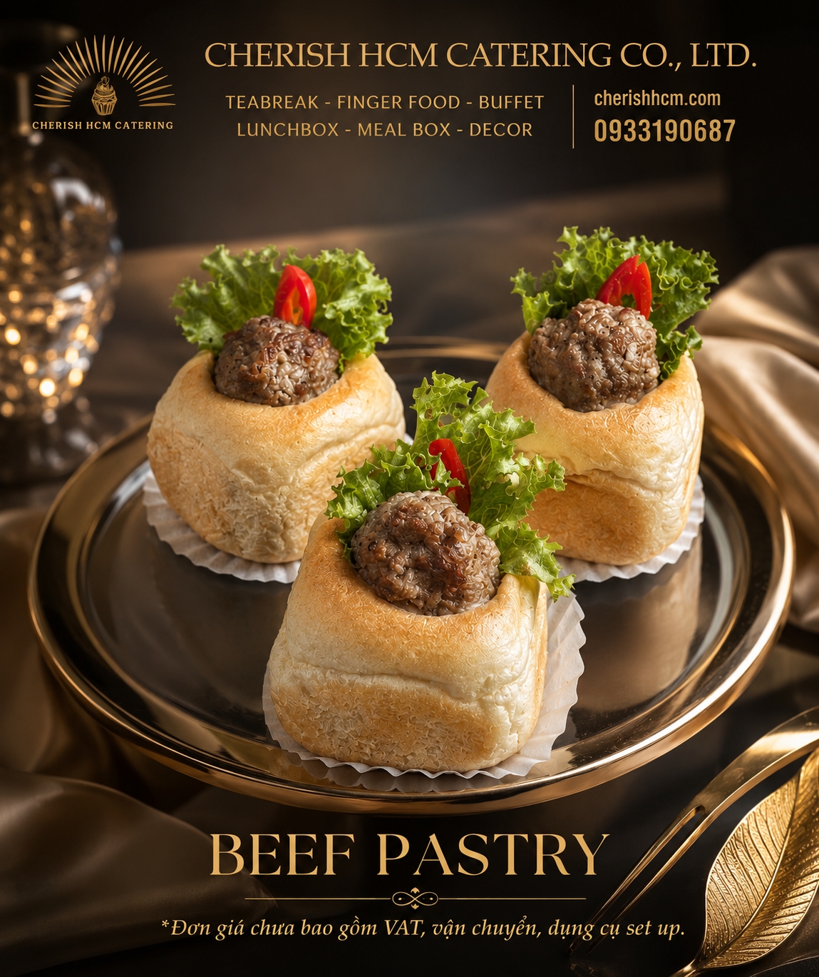 Set 10 pastry bò/ beef pastry