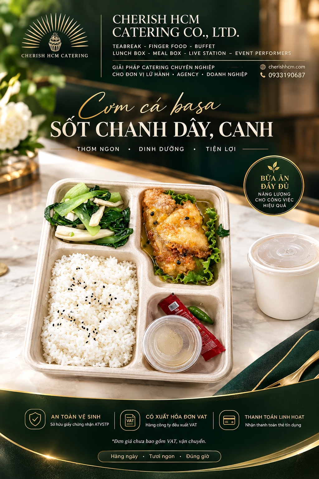 11926 Cơm phi lê cá basa sốt chanh dây
