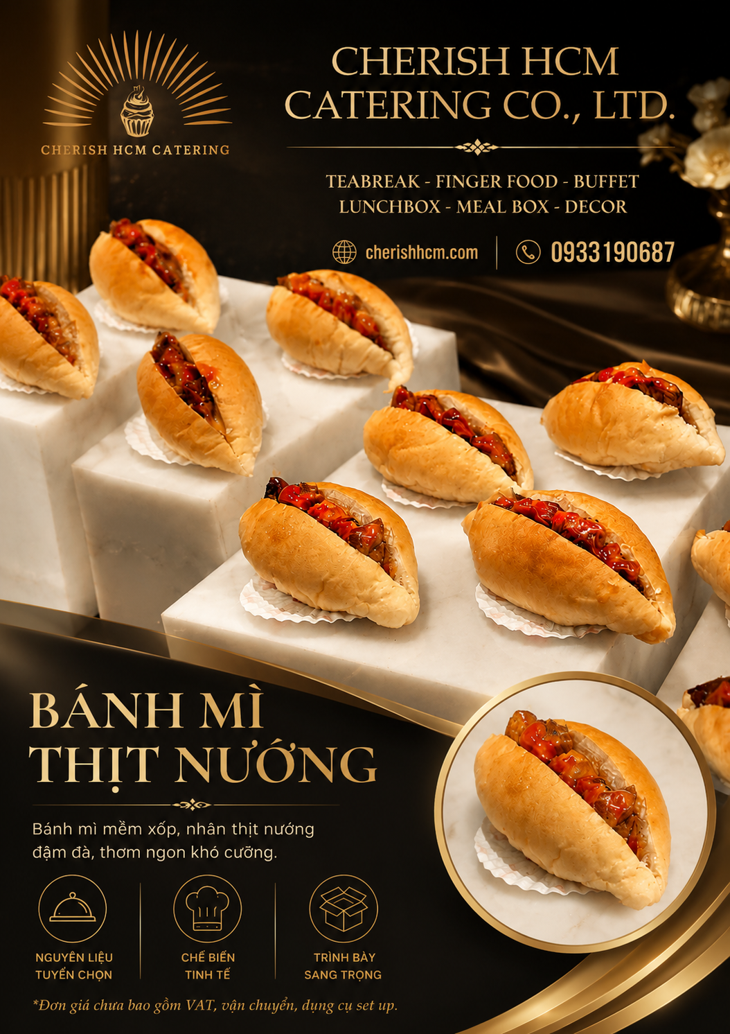 Set 10 bánh mì thịt nướng