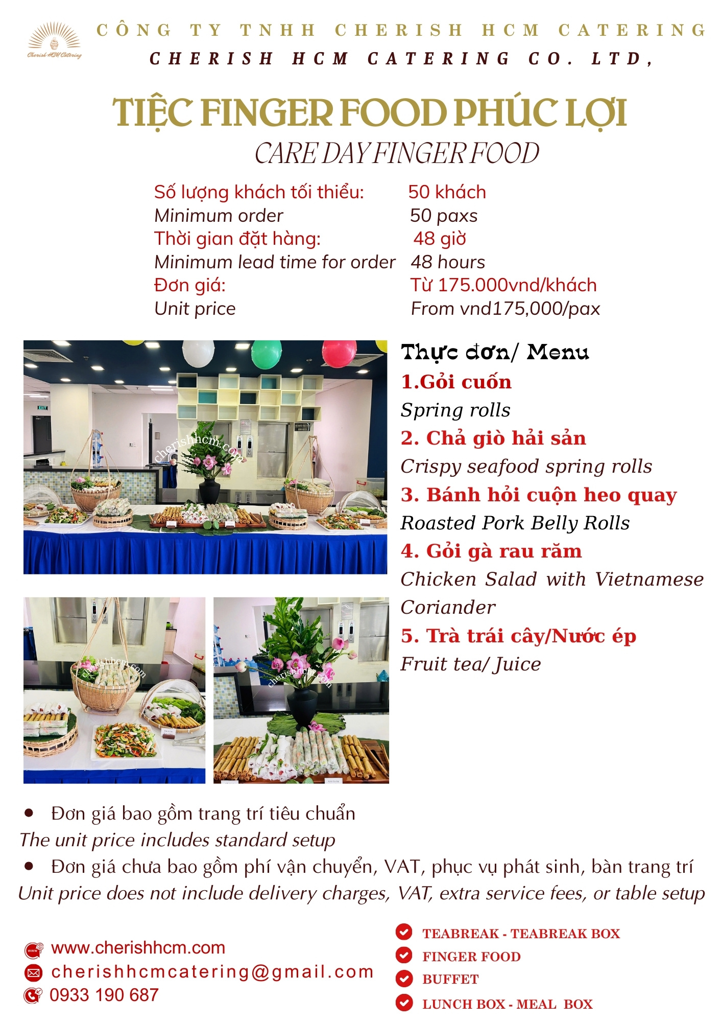 Tiệc Finger food Care Day