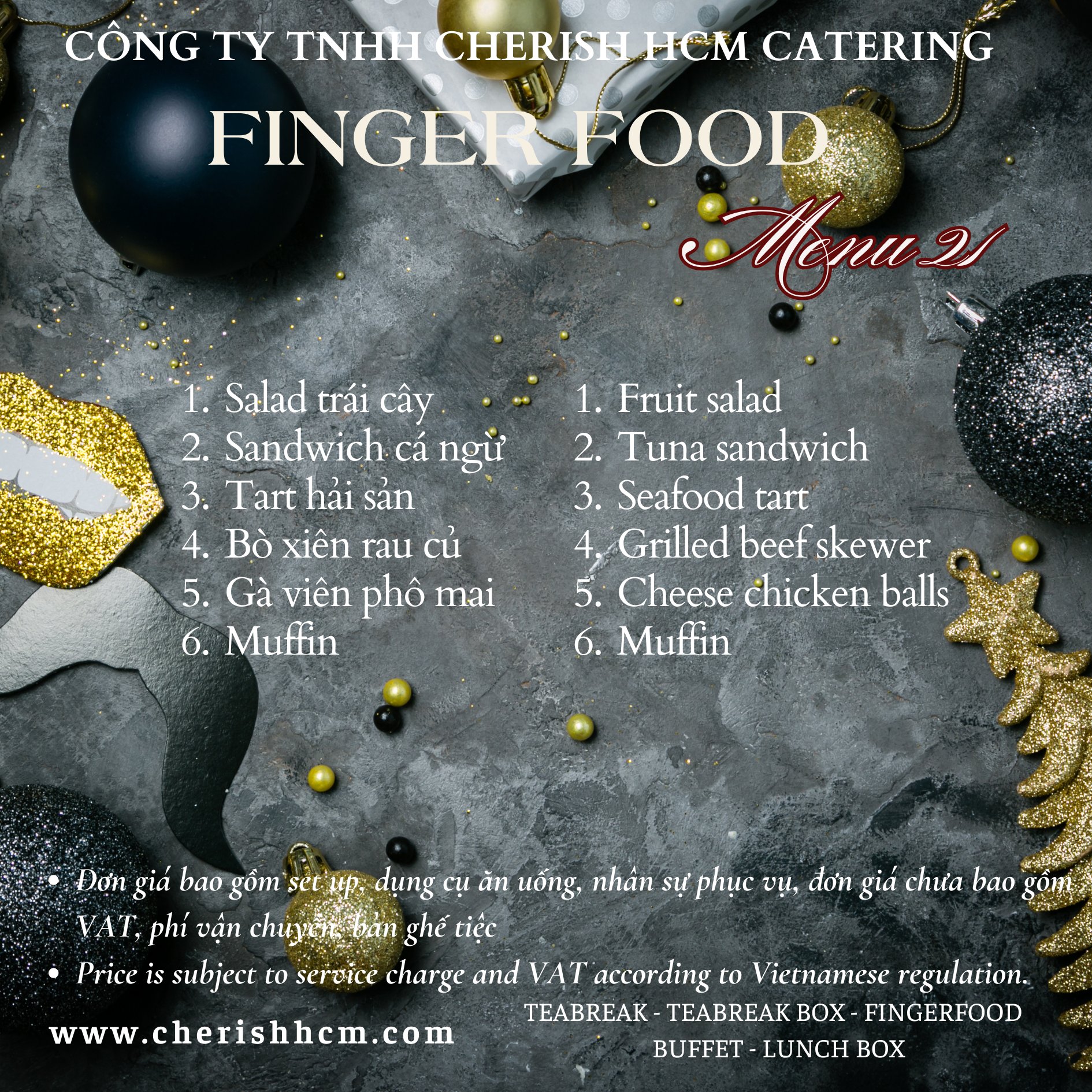 Tiệc Finger food Clink