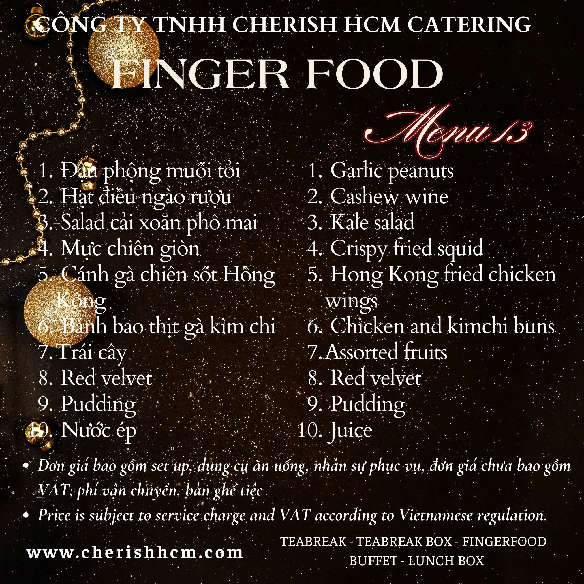 Tiệc Finger food Racer