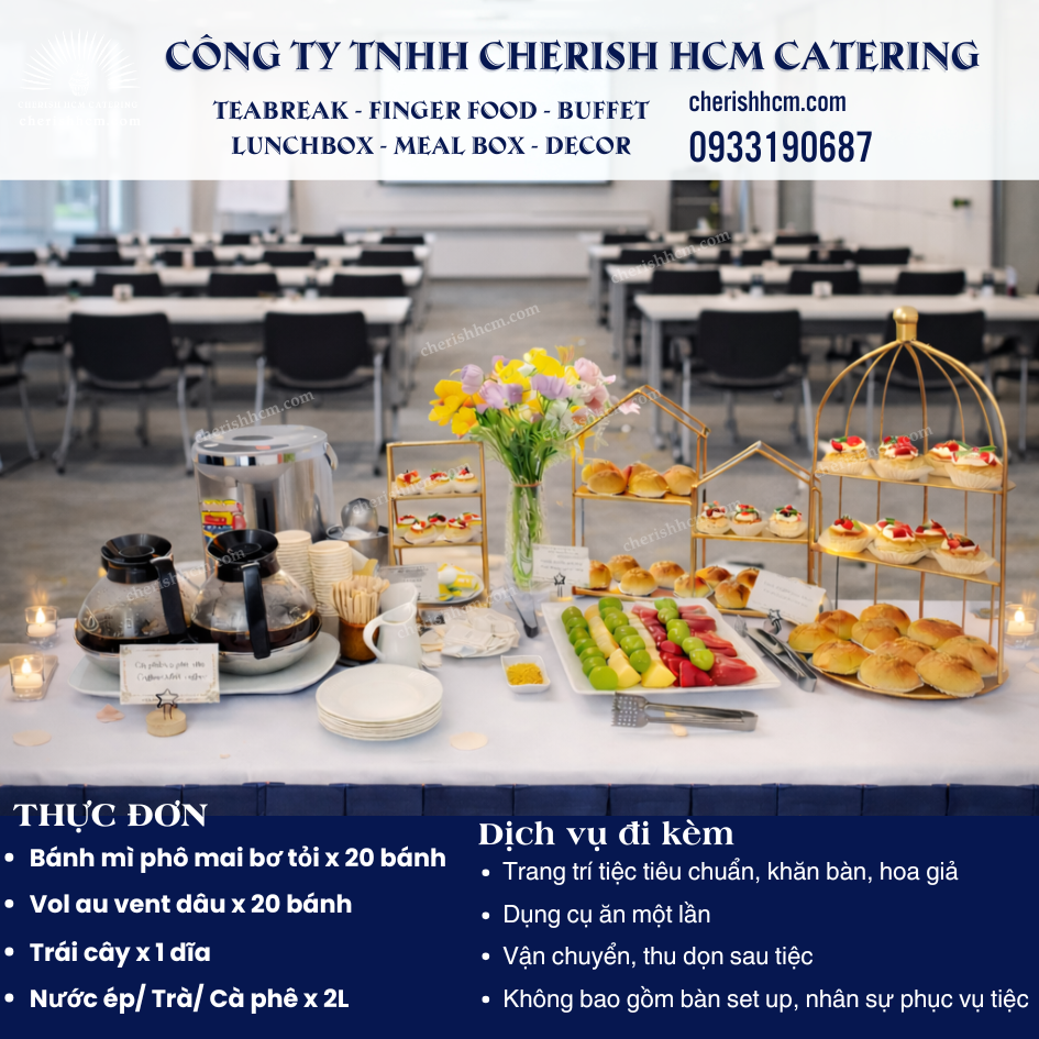 130126 Tiệc teabreak Đào tạo nội bộ - Phù hợp từ 20 khách