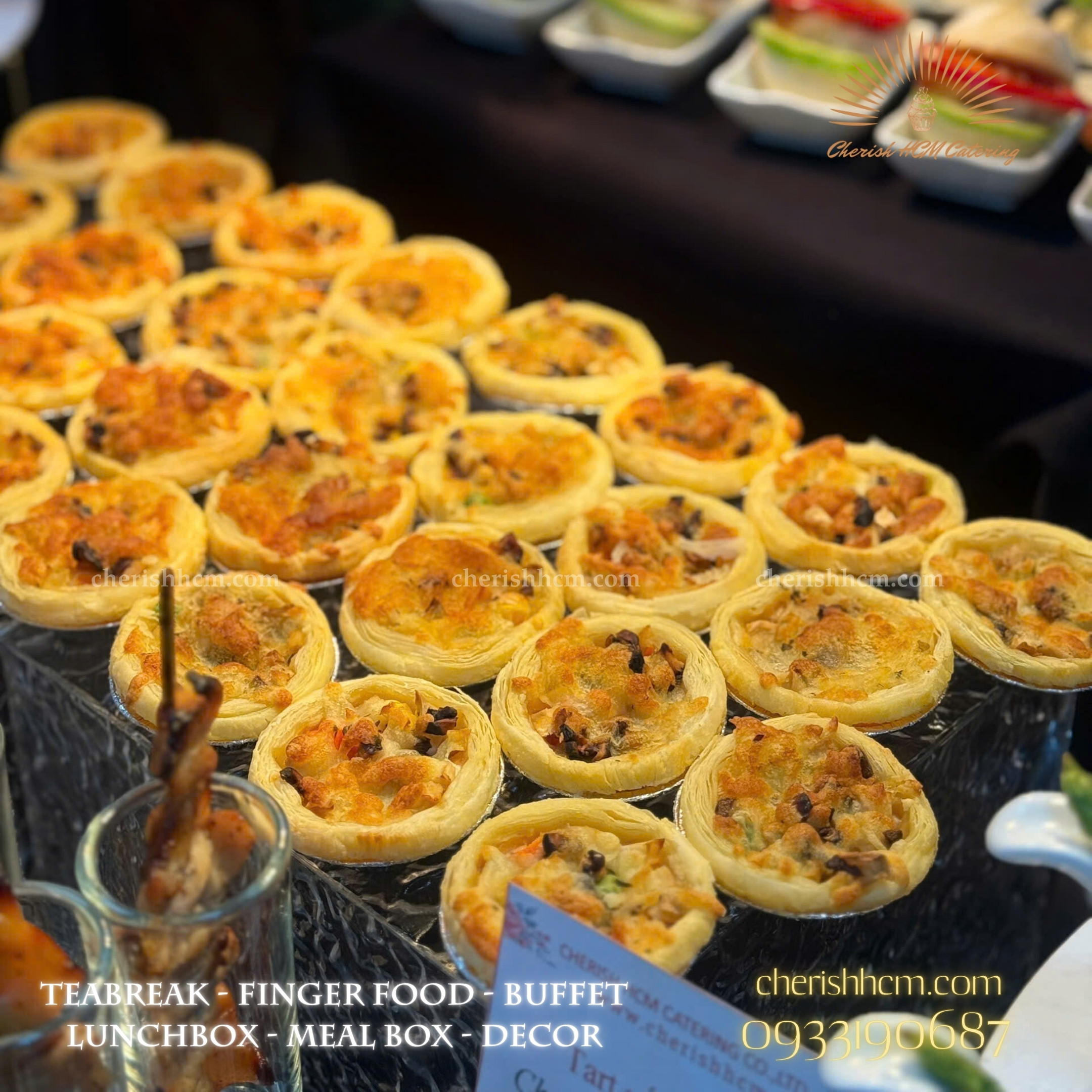 Set 10 tart nấm phô mai/ Mushroom and cheese tart