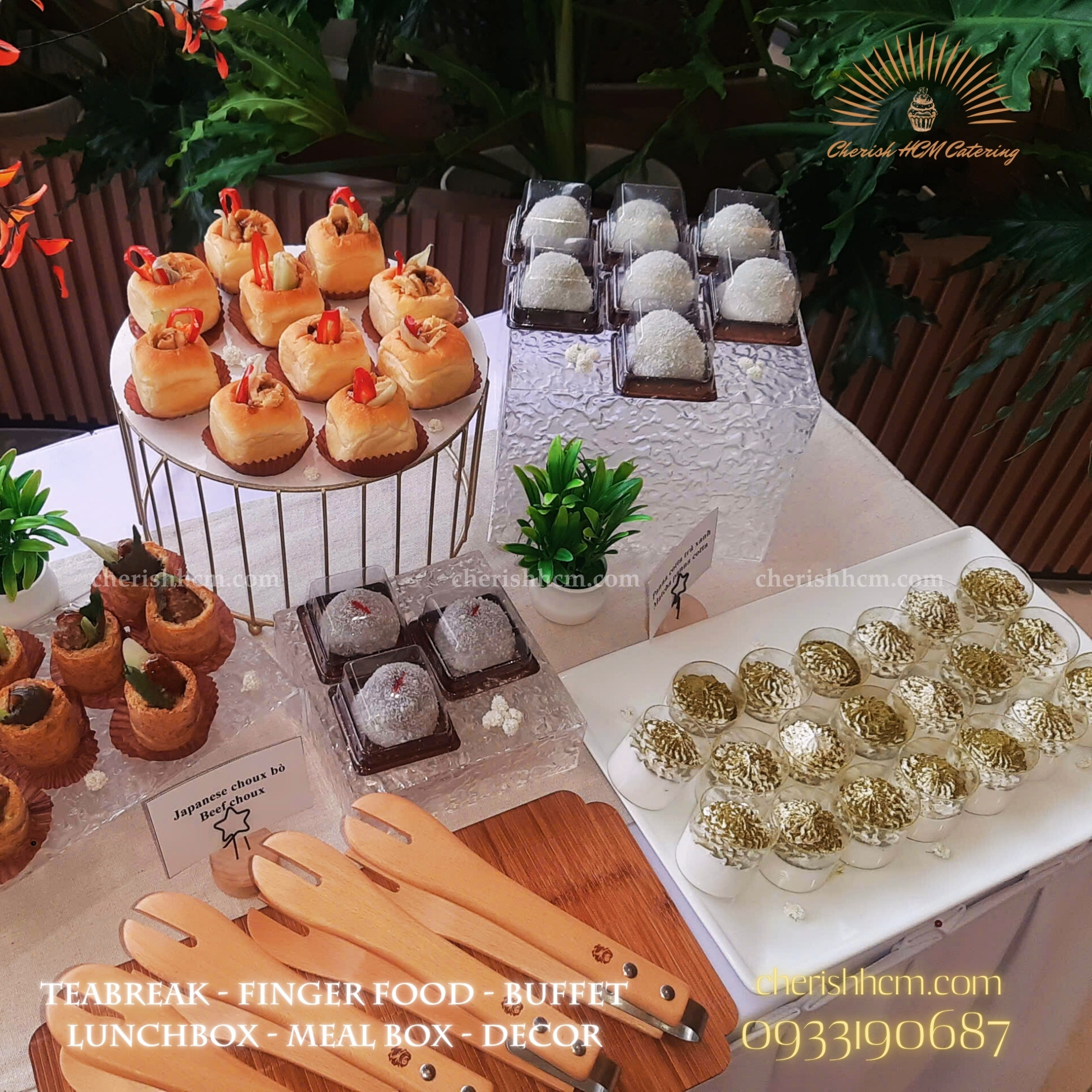 Set 10 panna cotta trà xanh