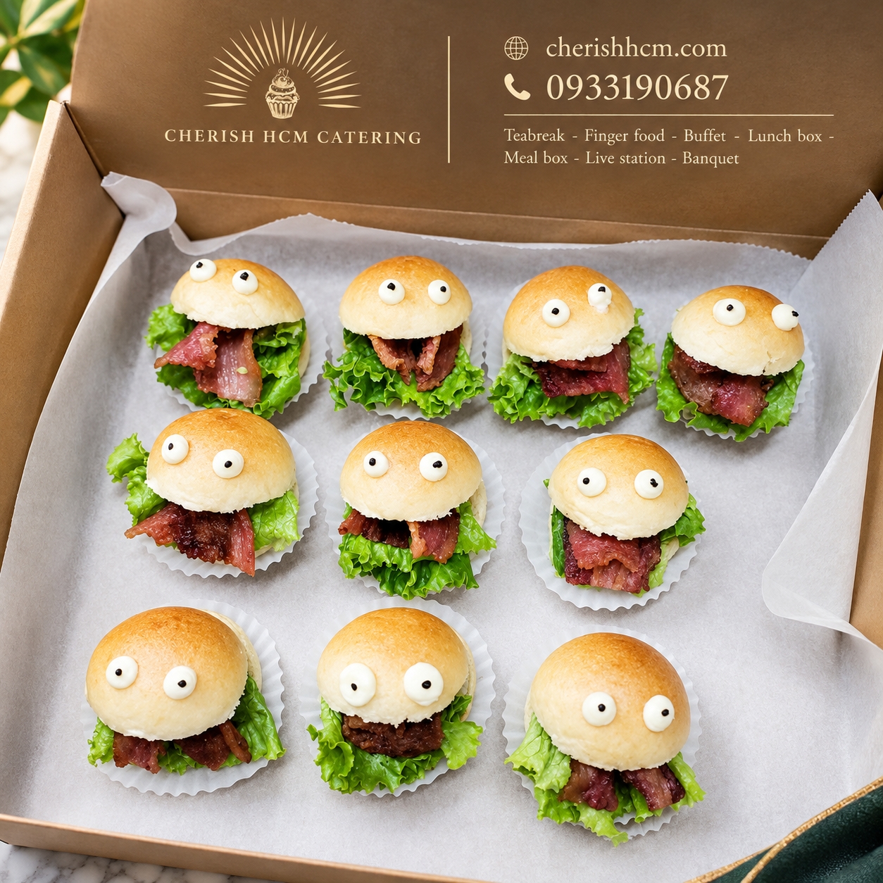 291024 Halloween- Set 10 Hamburger bacon