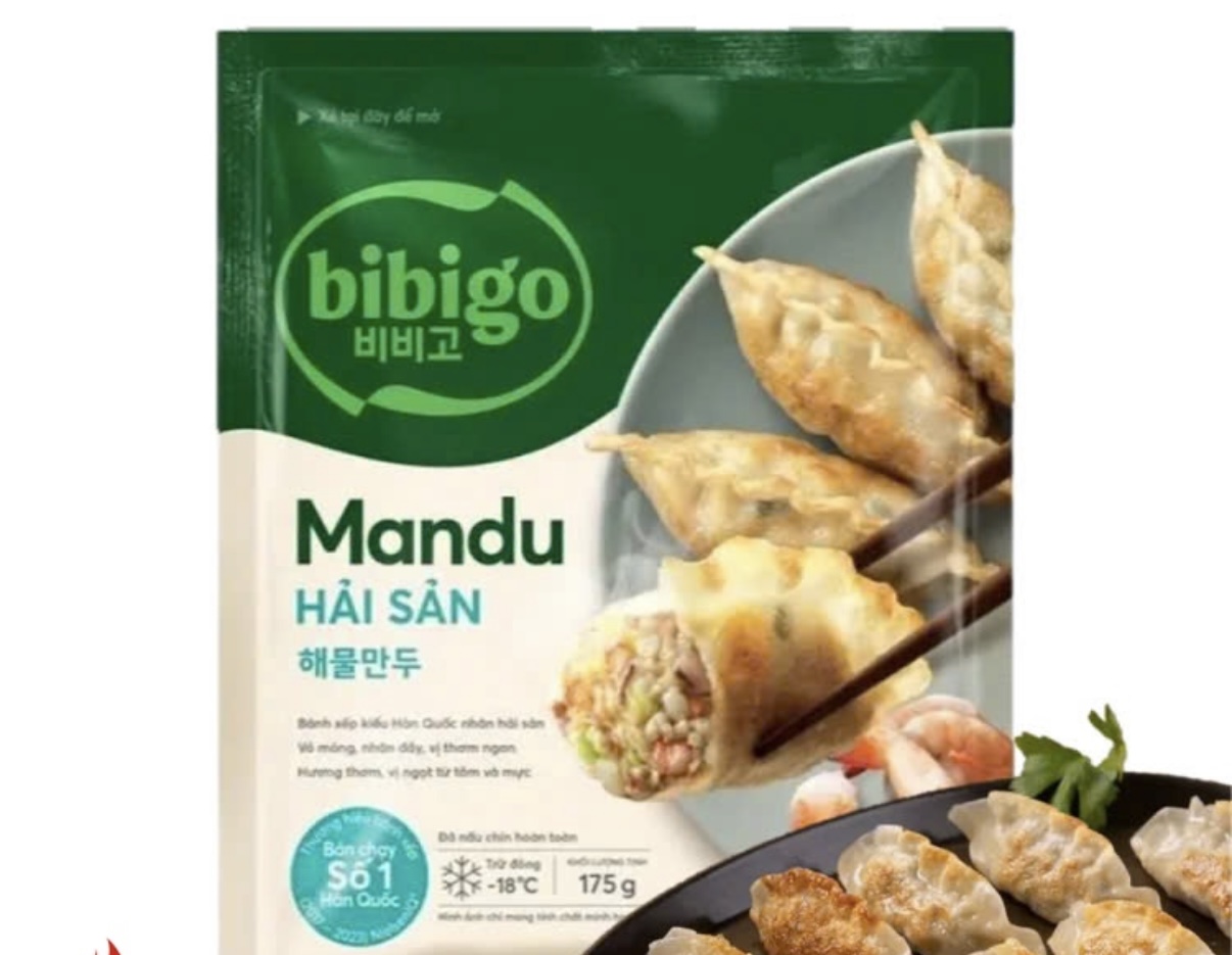 Mandu hải sản Bibigo gói 175gr
