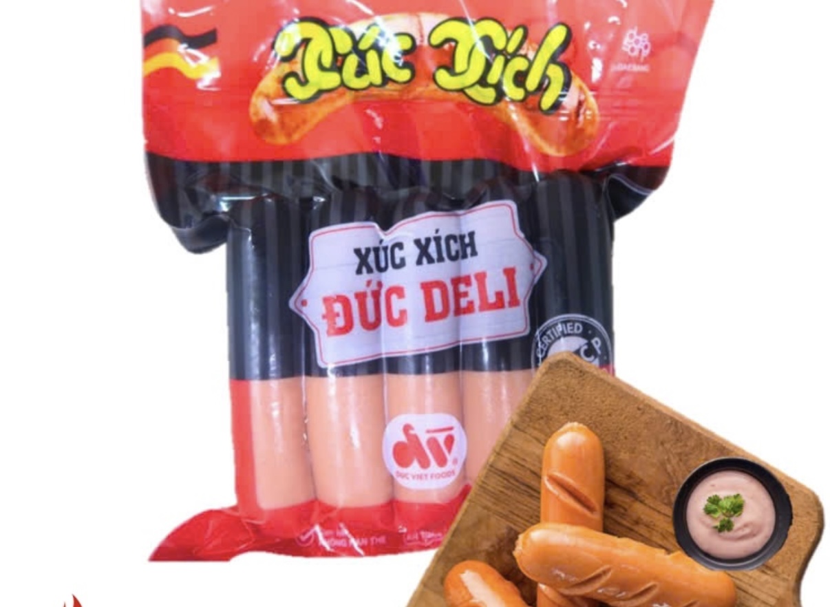 Set 10 xúc xích Đức Deli Đức Việt gói 500gr