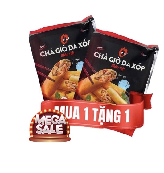 Mua 1 tặng 1 Chả giò da xốp nhân thịt Đức Việt gói 300gr