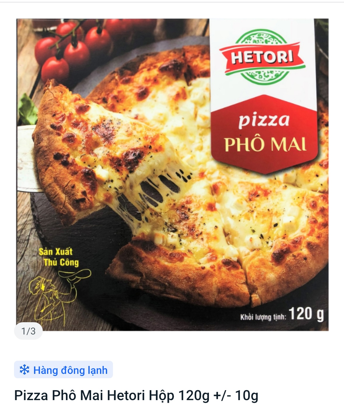 Set 10 Pizza Phô mai Hetori hộp 120gr +-10gr