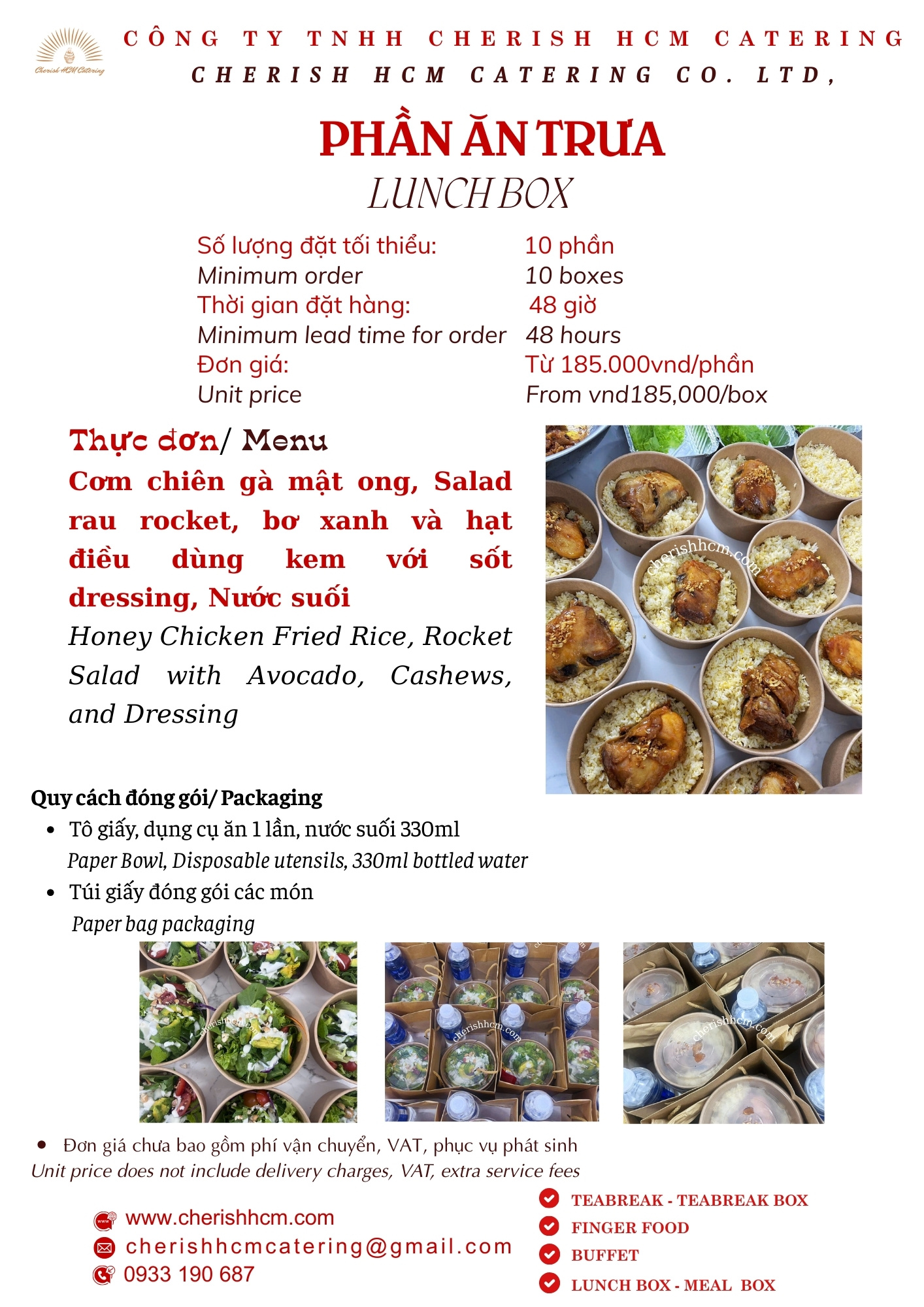 Cơm chiên gà mật ong/ Honey Chicken Fried Rice