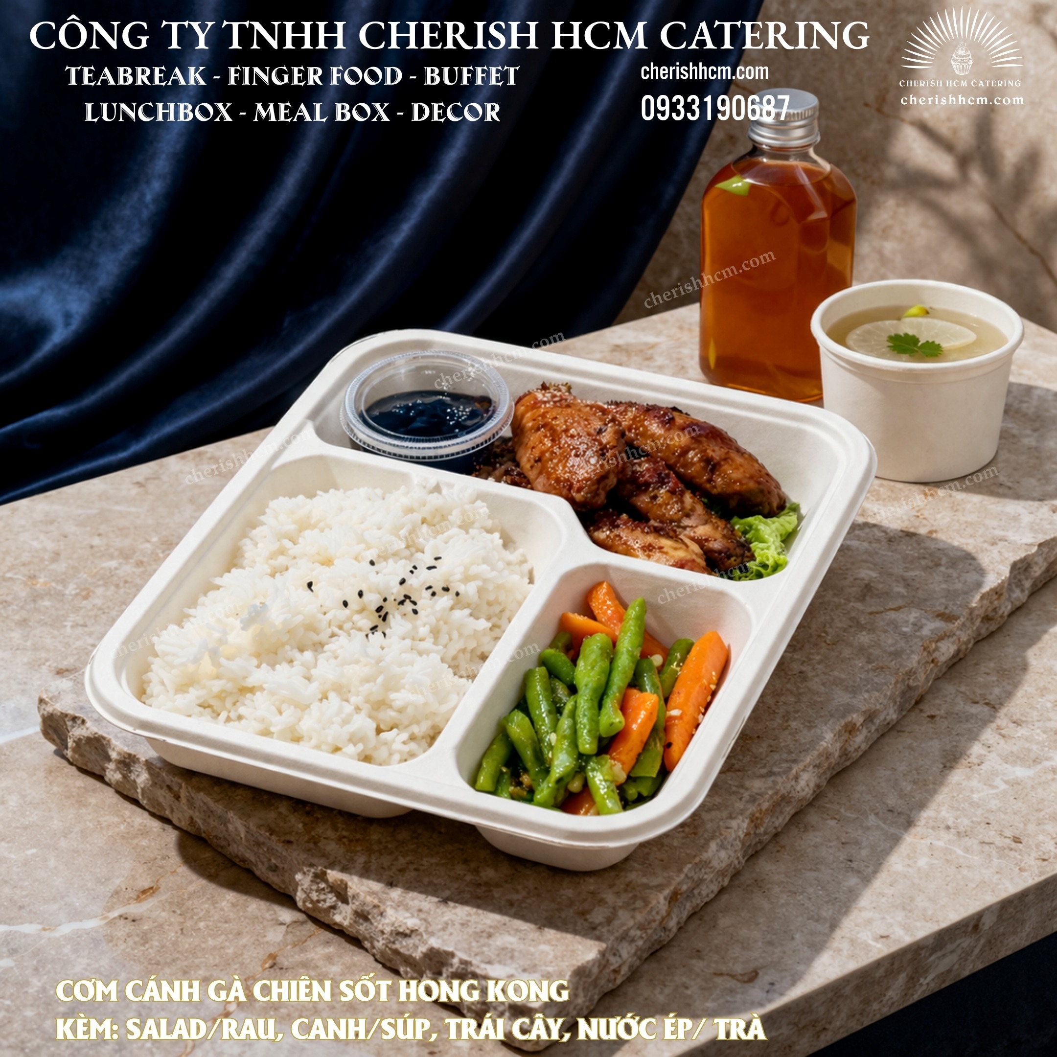 26824 Set Lunch Euphoric Cơm Cánh gà chiên sốt Hong Kong