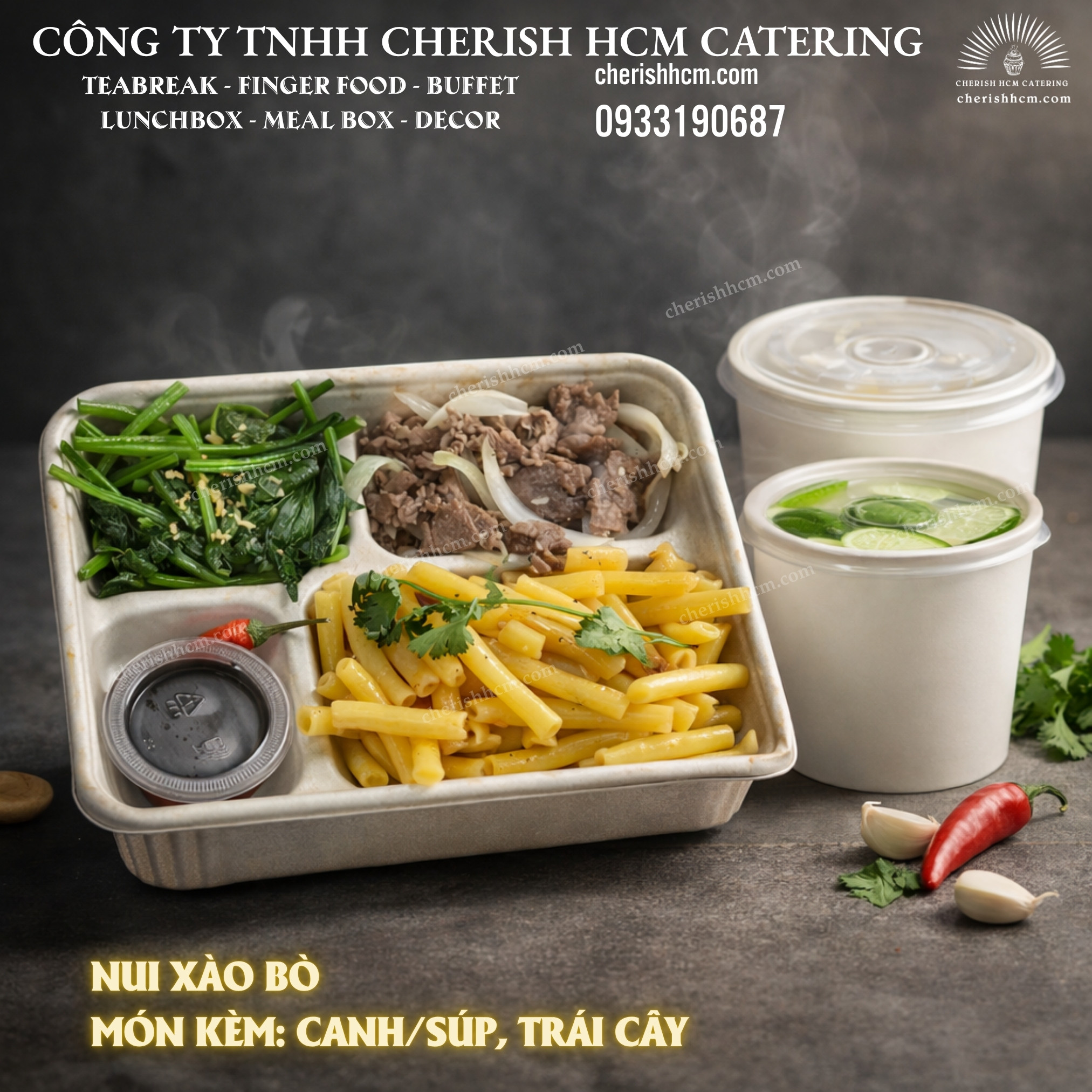 140126 Nui xào bò/ Beef stir-fried macaroni