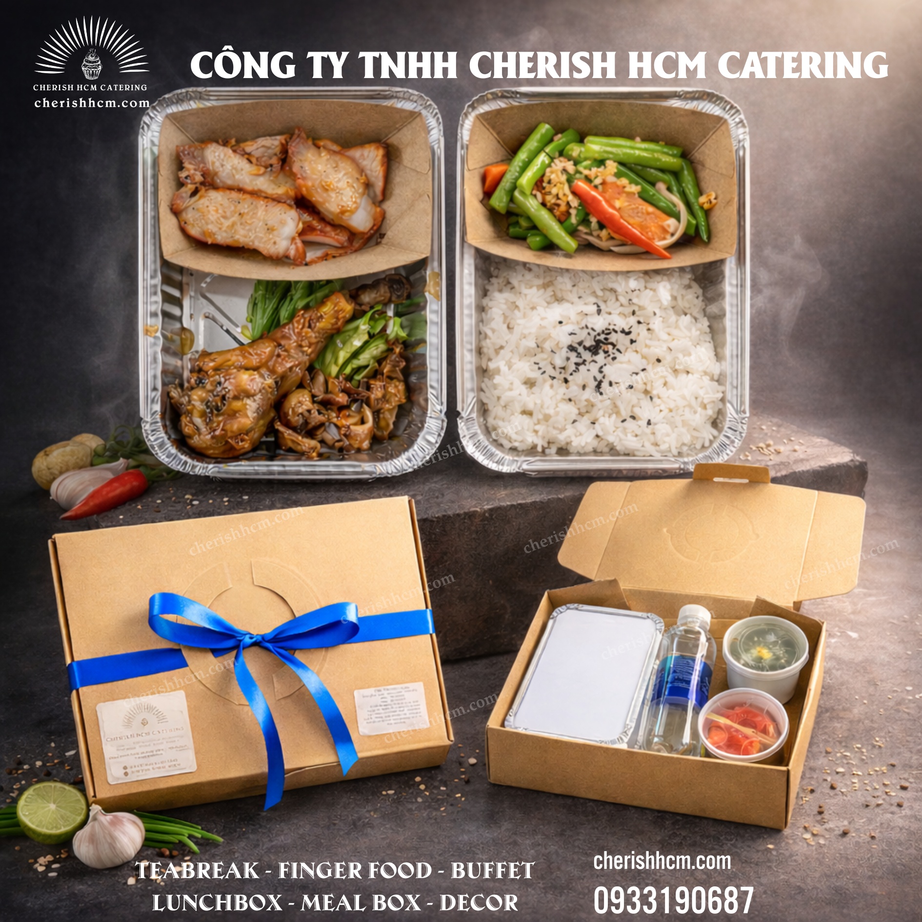 041125 Cơm Gà sốt teriyaki, Xá xíu/ Chicken Teriyaki and Char siu with Rice