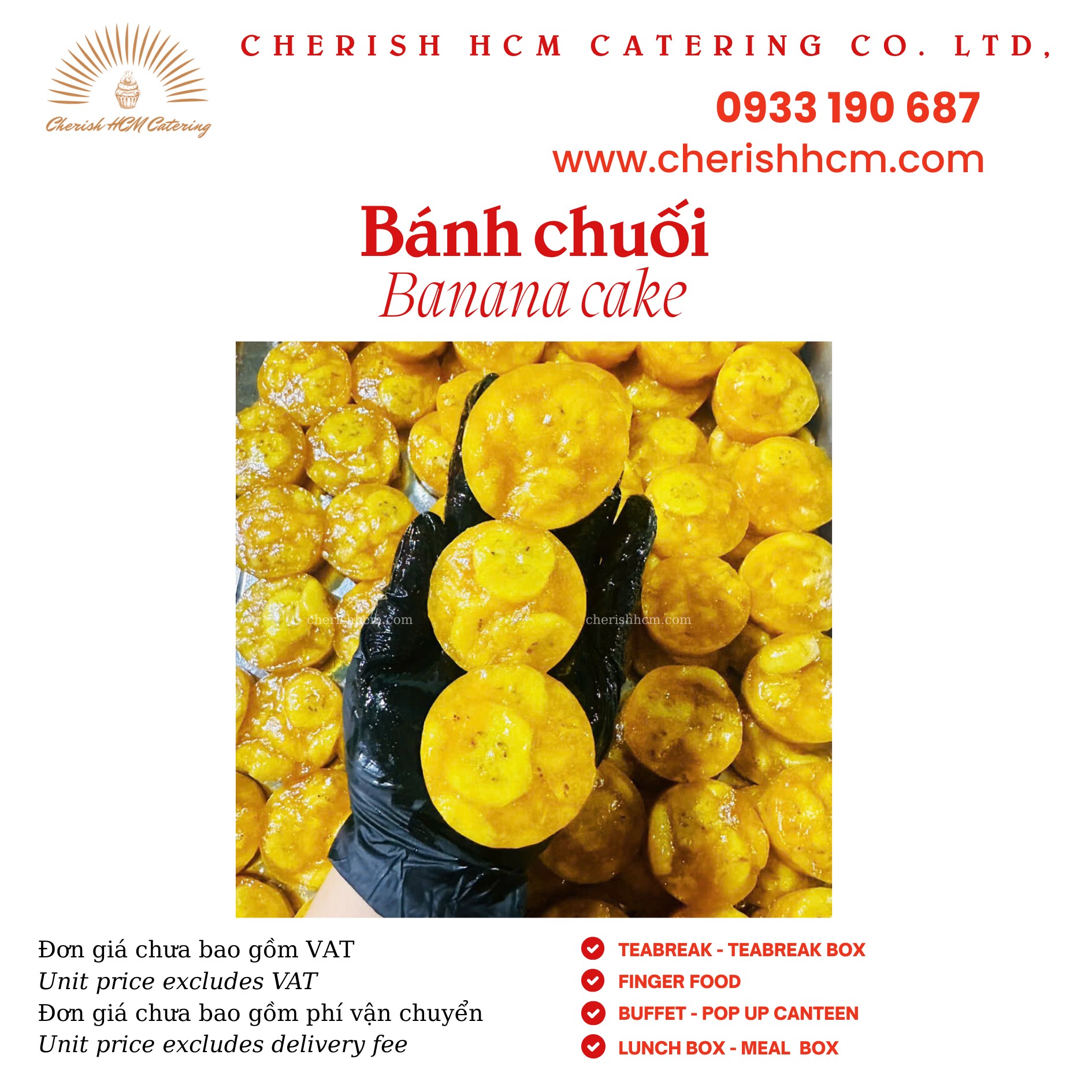 Set 20 Bánh chuối/Banana cake