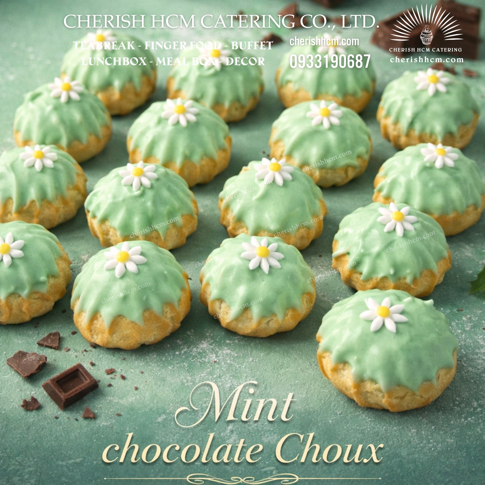 061124 Set 10 Mint chocolate choux