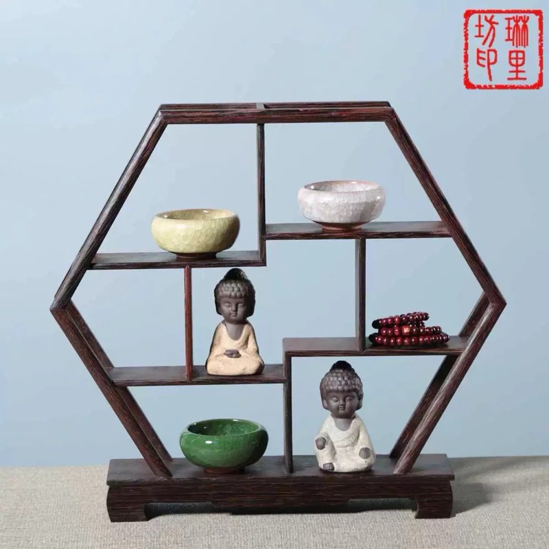 Kệ lục giác decor tiệc cưới, tiệc teabreak