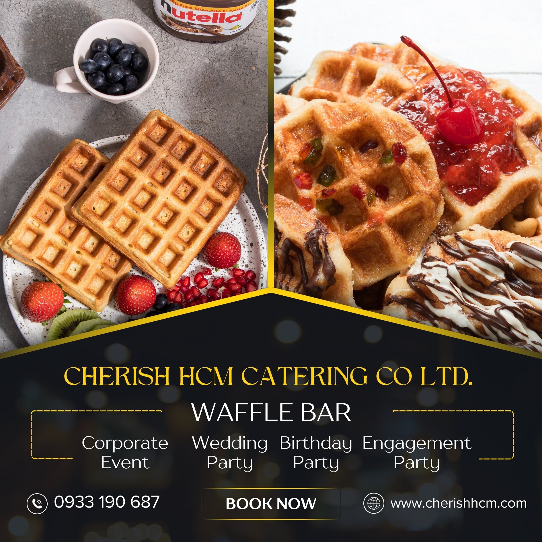 Waffle Bar - Phù hợp từ 50 khách