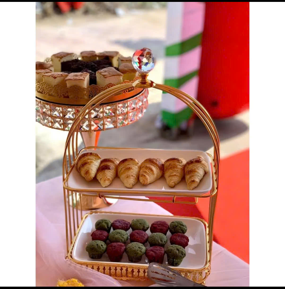 Kệ bánh chữ nhật 2 tầng - Hàng đặt trước - có xuất VAT