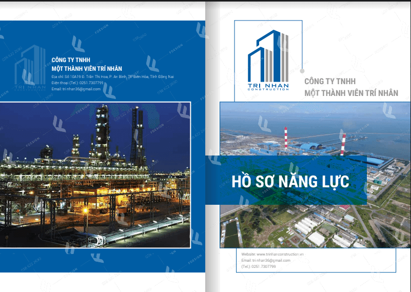 Mẫu bìa hồ sơ năng lực đẹp 
