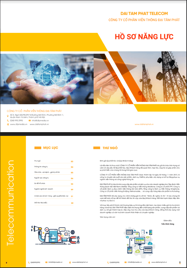 Mẫu hồ sơ năng lực công ty