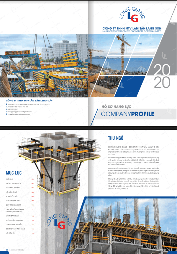 Mẫu hồ sơ năng lực công ty