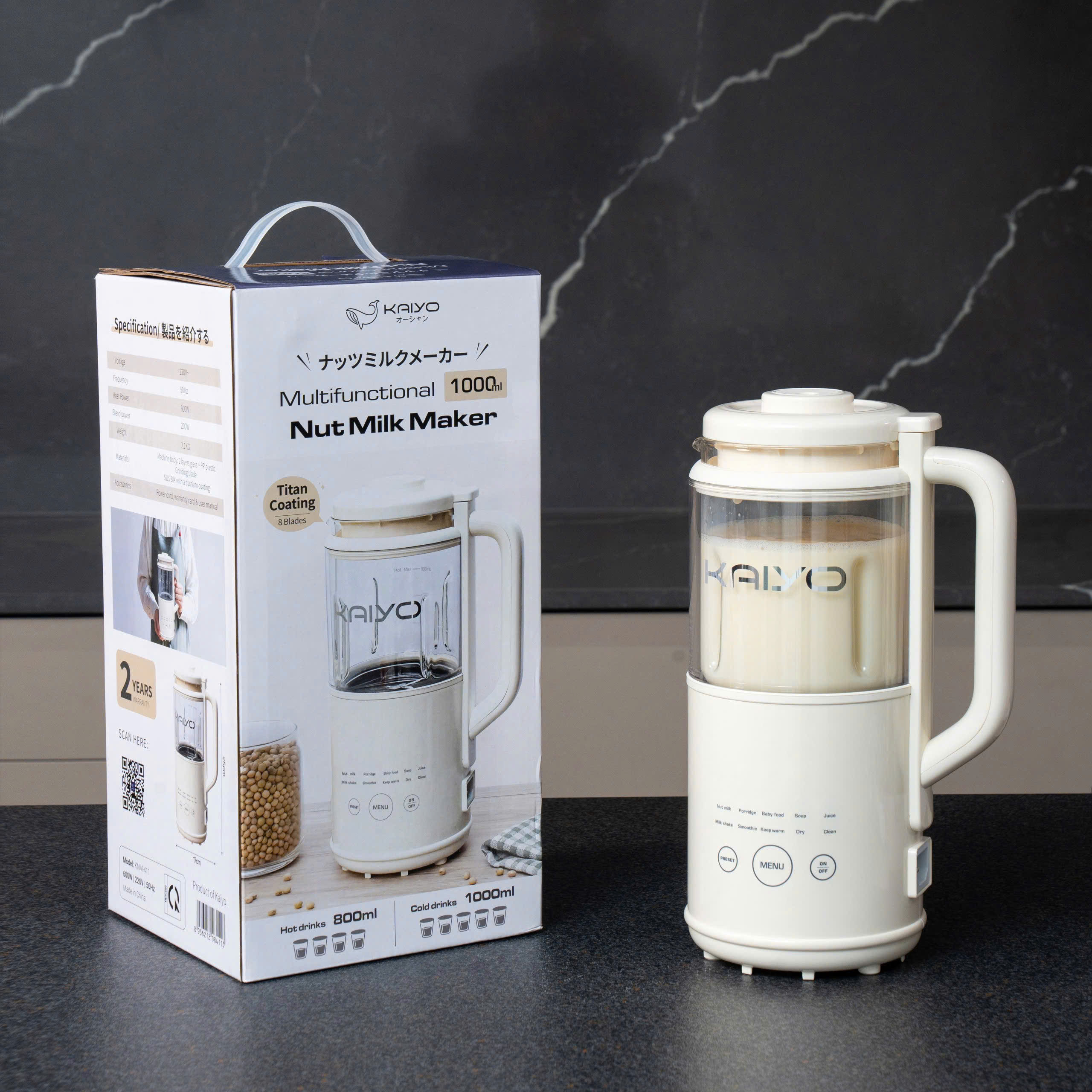 Máy làm sữa hạt đa năng Kaiyo 1L