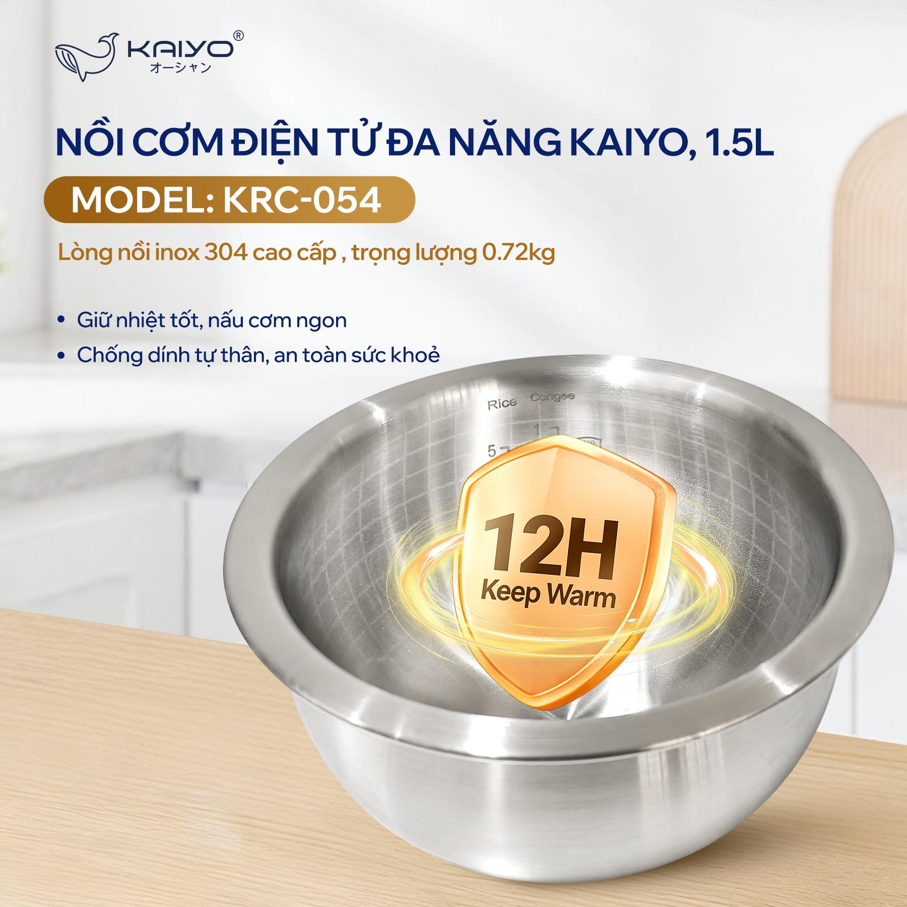 Nồi cơm điện tử đa năng Kaiyo 1.5L, model KRC-054 [mã KRC-0542]