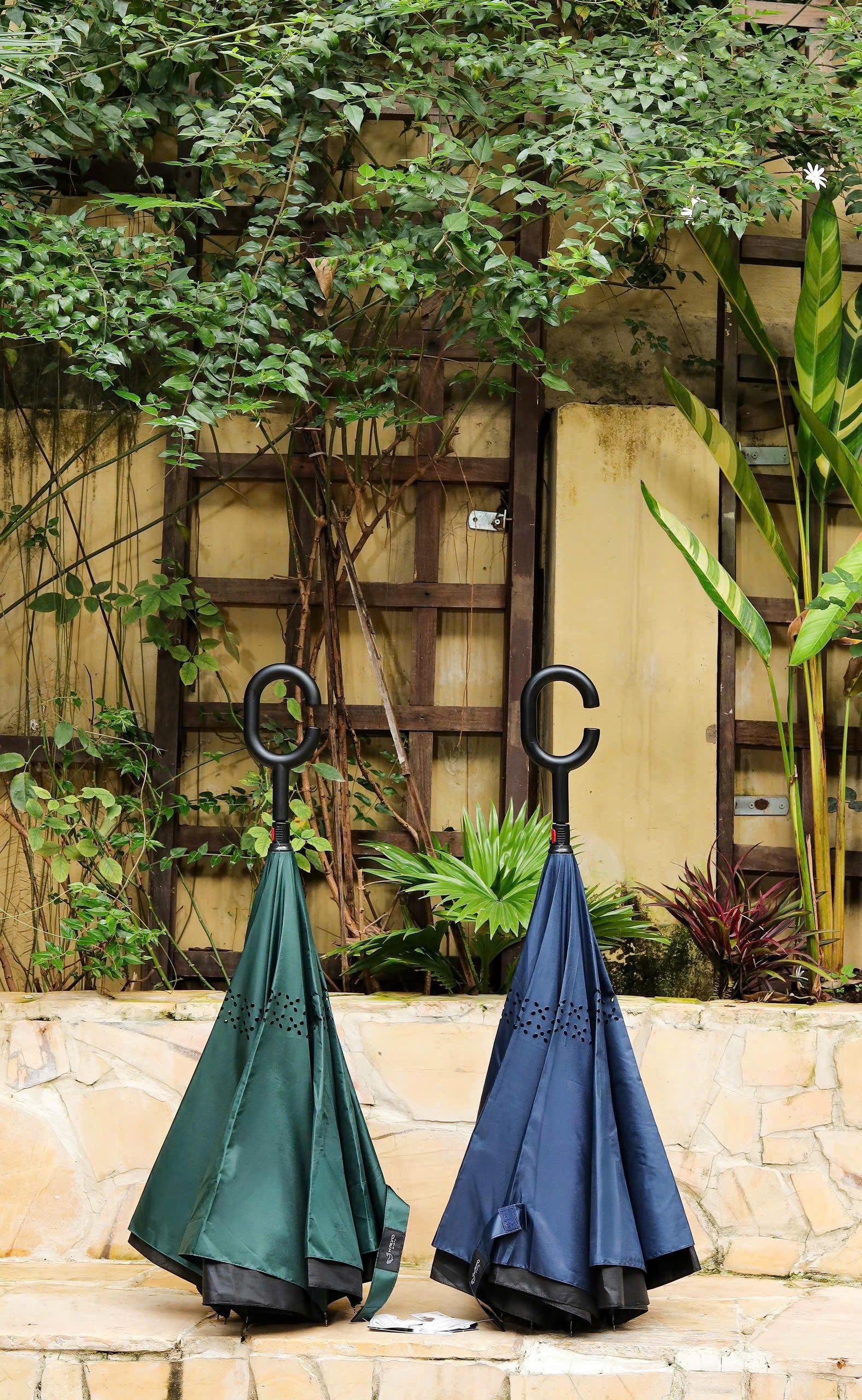 Ô gấp ngược thông minh Kaiyo, màu xanh rêu [mã KCU-9590]