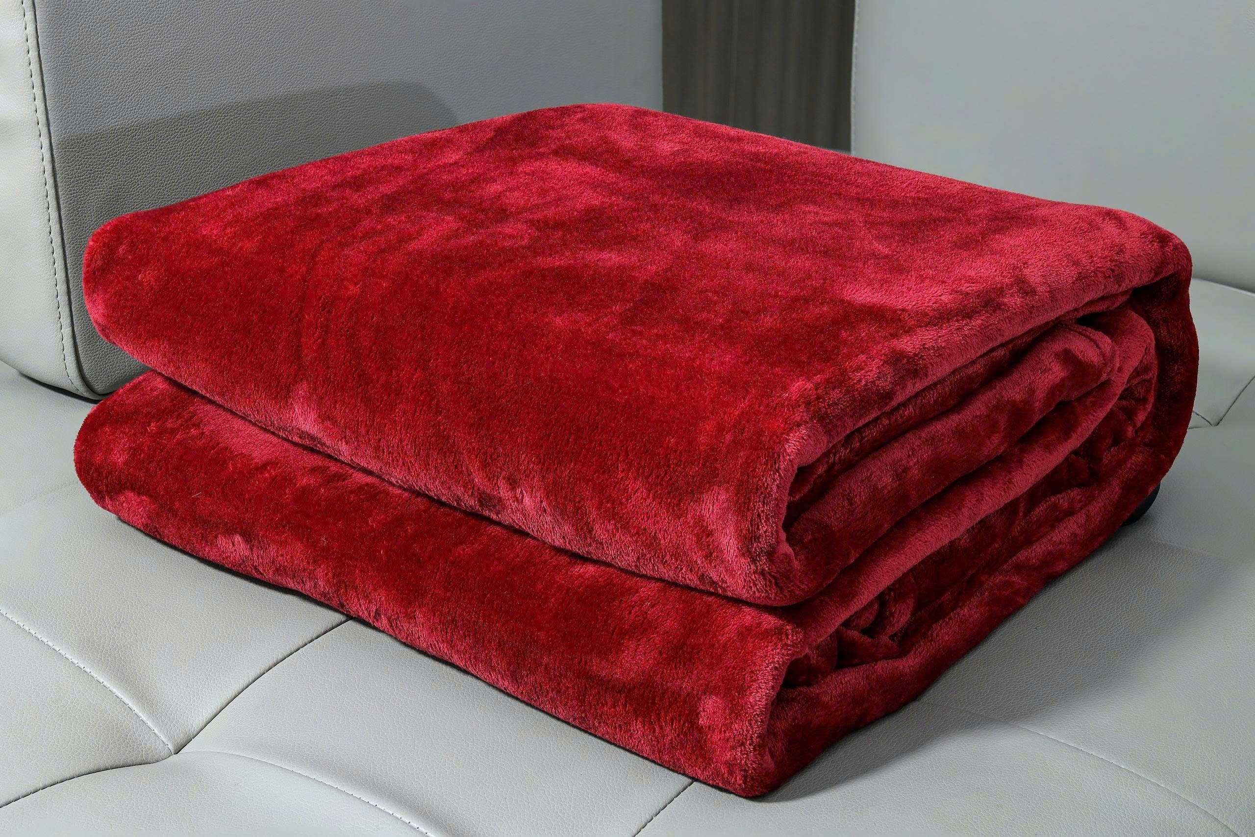 Chăn băng lông tuyết Kaiyo 2m x 2m3, màu đỏ đun [mã KDB-9637]