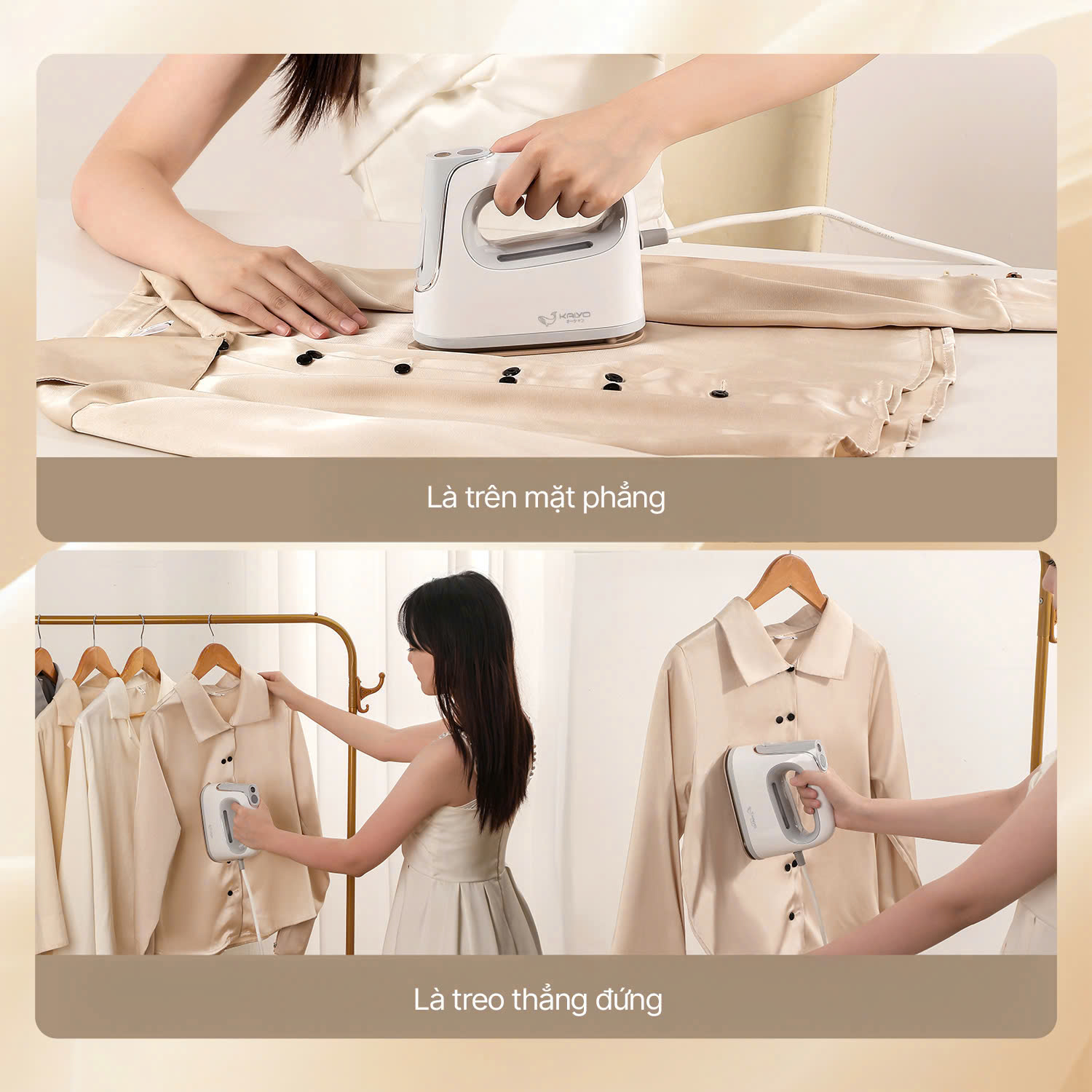 Bàn là hơi nước mini Kaiyo, 17x7,1cm