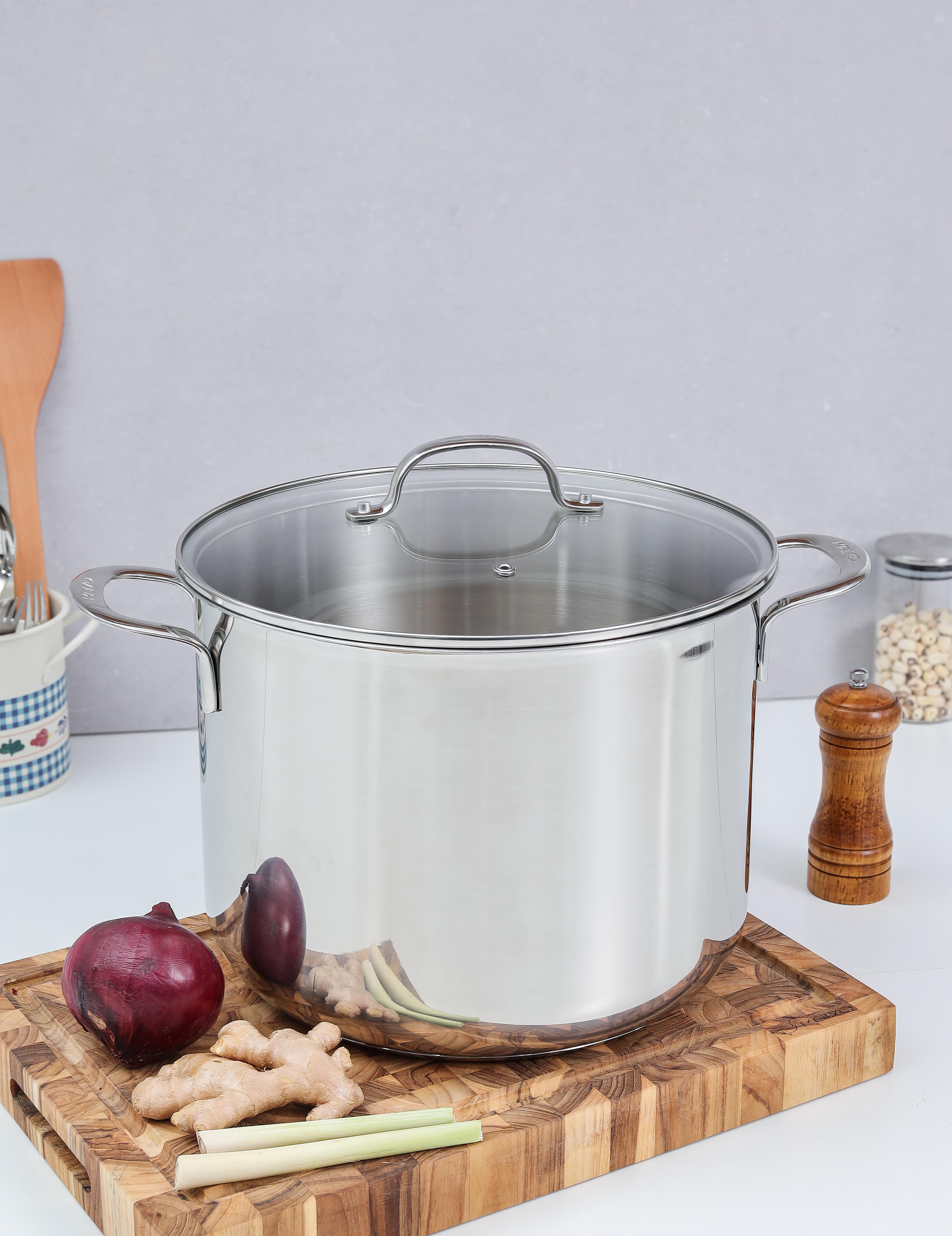 Nồi luộc gà inox inox 304 Kaiyo, dung tích 12L [mã KIC-1518]