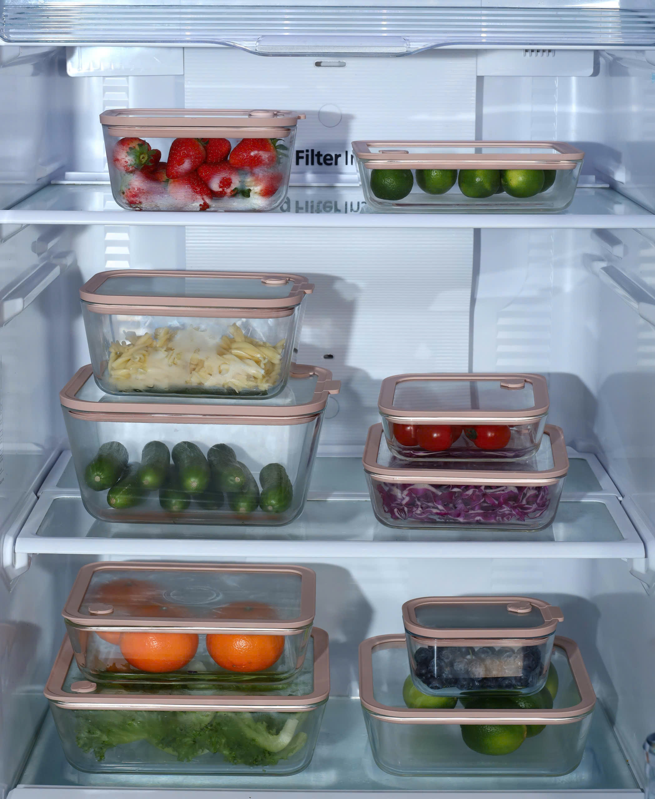 Hộp đựng thực phẩm thuỷ tinh chịu nhiệt borosilicate hình chữ nhật dáng sâu Kaiyo 470ml [mã KFC-5295]