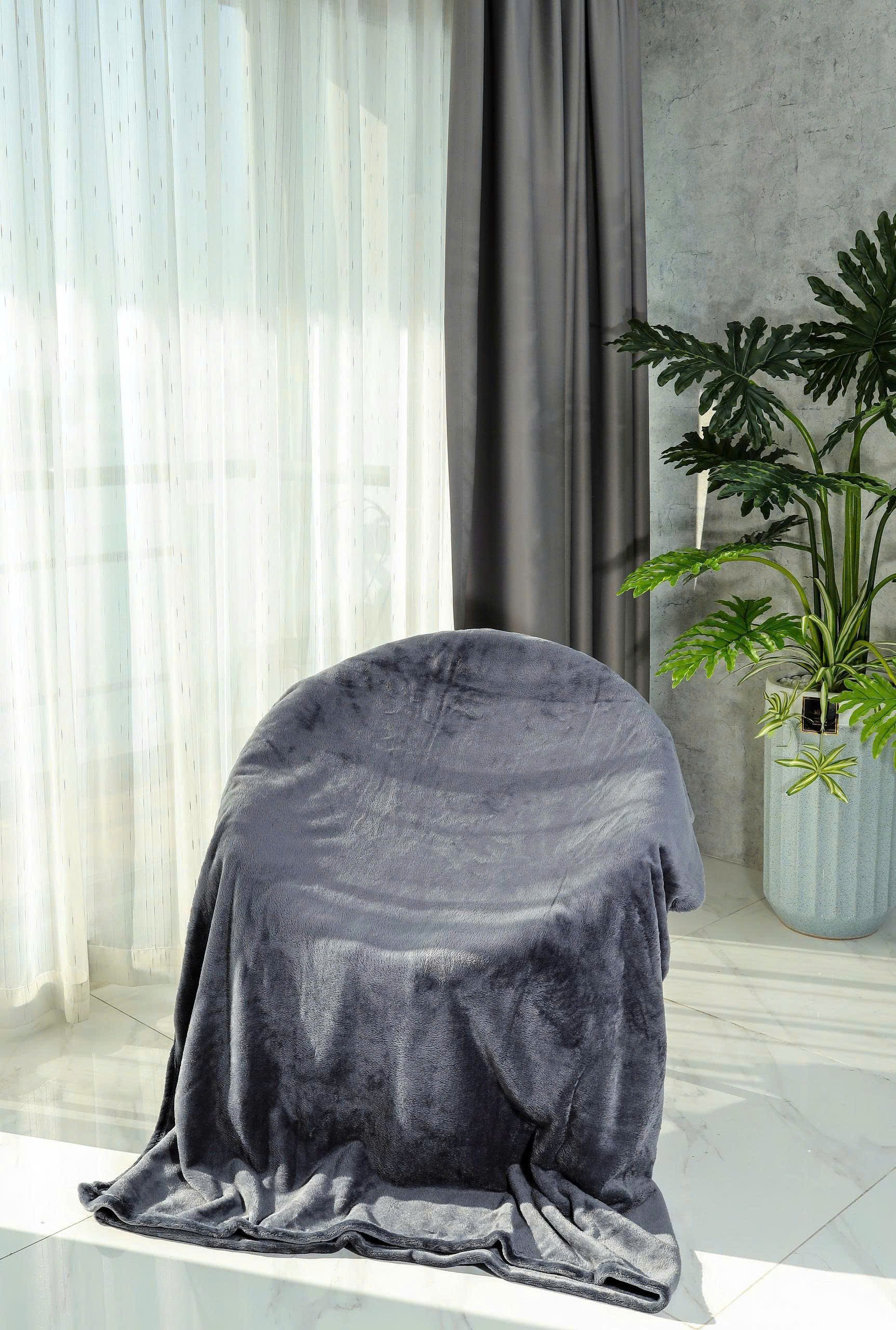 Chăn băng lông tuyết Kaiyo 2m x 2m3, màu xanh navy [mã KDB-9644]