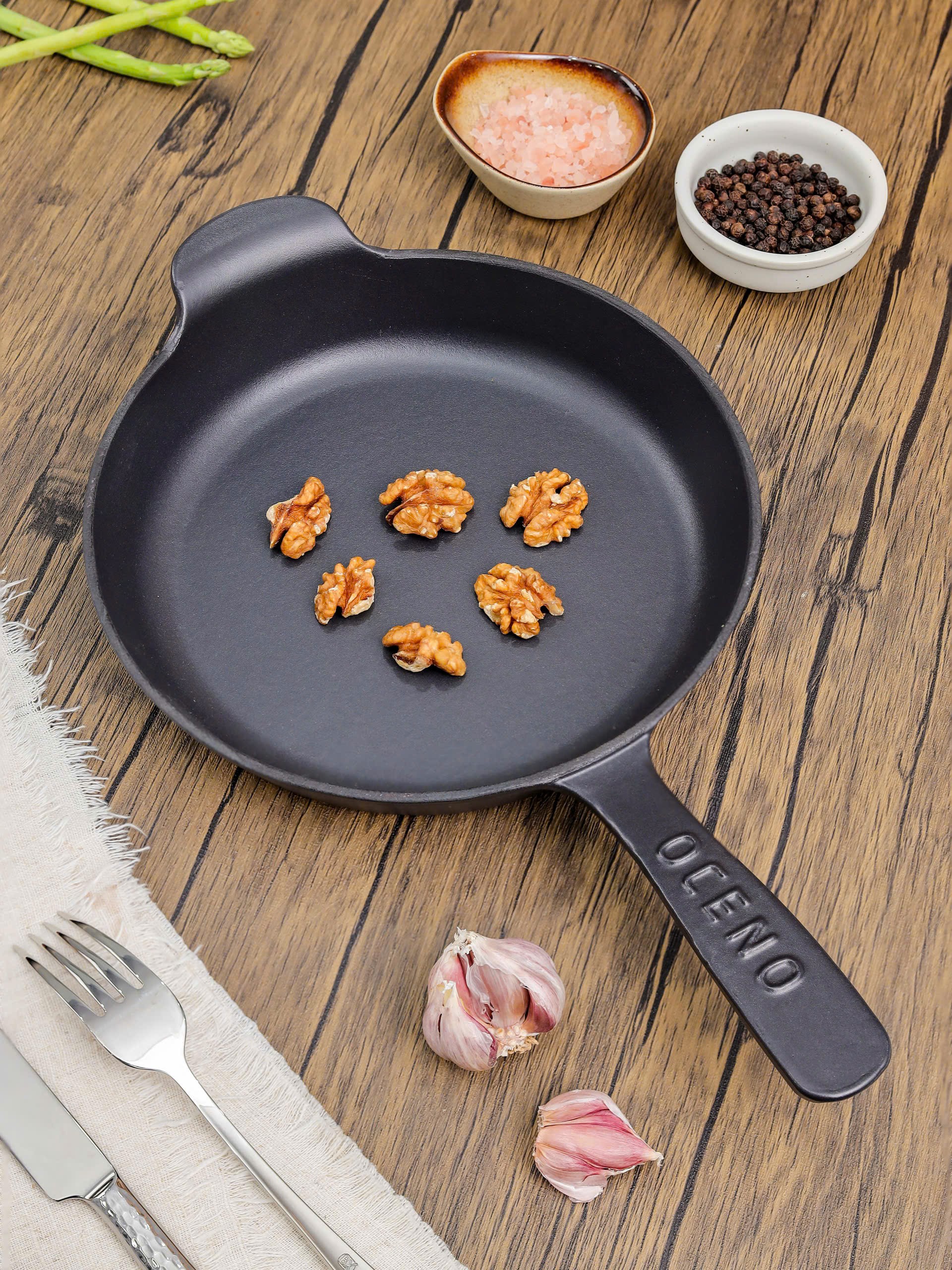 Chảo gang tròn Oceno size 22cm [mã OFR-1402]