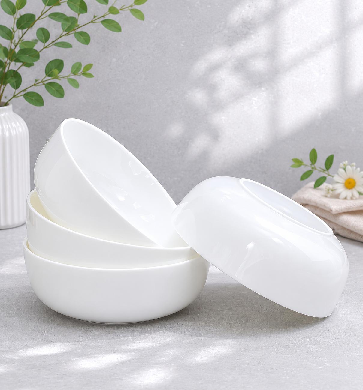 Set 4 bát tô thành thấp dáng bầu Opal Kaiyo - size 16cm [mã KCT-5202]