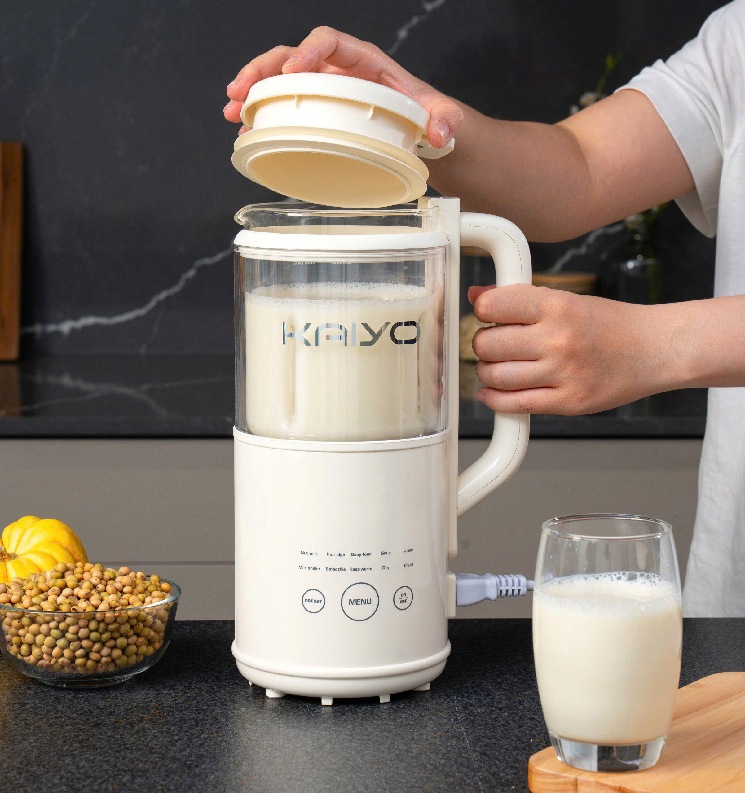 Máy làm sữa hạt đa năng Kaiyo 1L