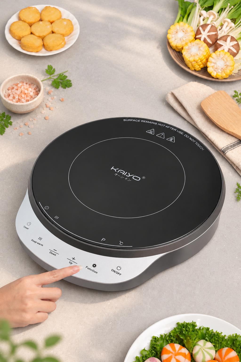 Bếp từ đơn lõi đồng Kaiyo, dáng tròn, model KIH-426 [mã KIH-4267]