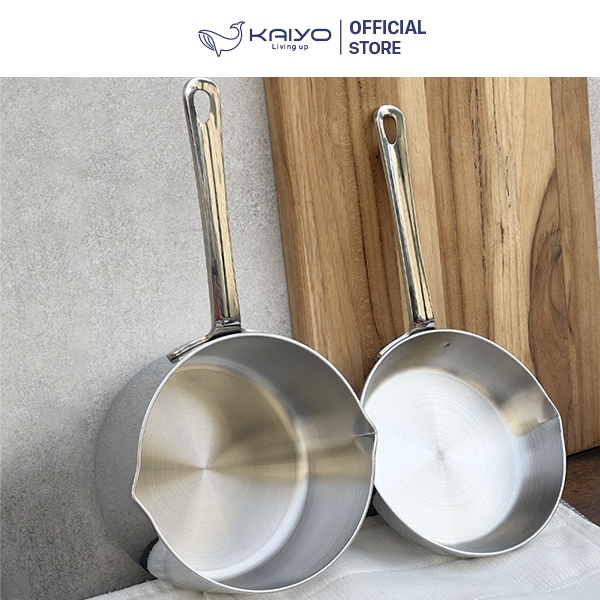 Chảo đúc inox 3 lớp đáy liền Mini Tri-ply (size 12cm)