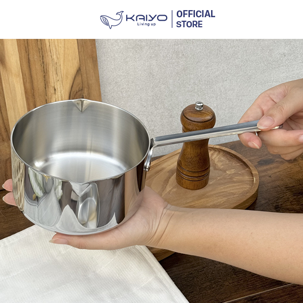 Quánh đúc inox 3 lớp đáy liền Mini Tri-ply (size 14cm)