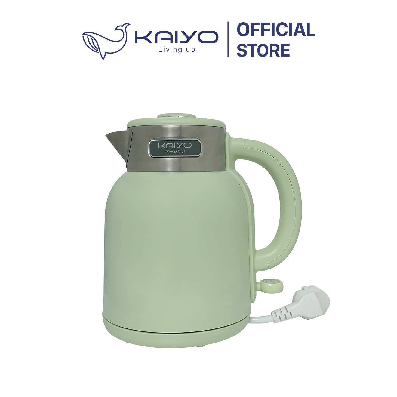 Ấm siêu tốc 2 lớp Cool touch Kaiyo 1.5L (Xanh Mint)
