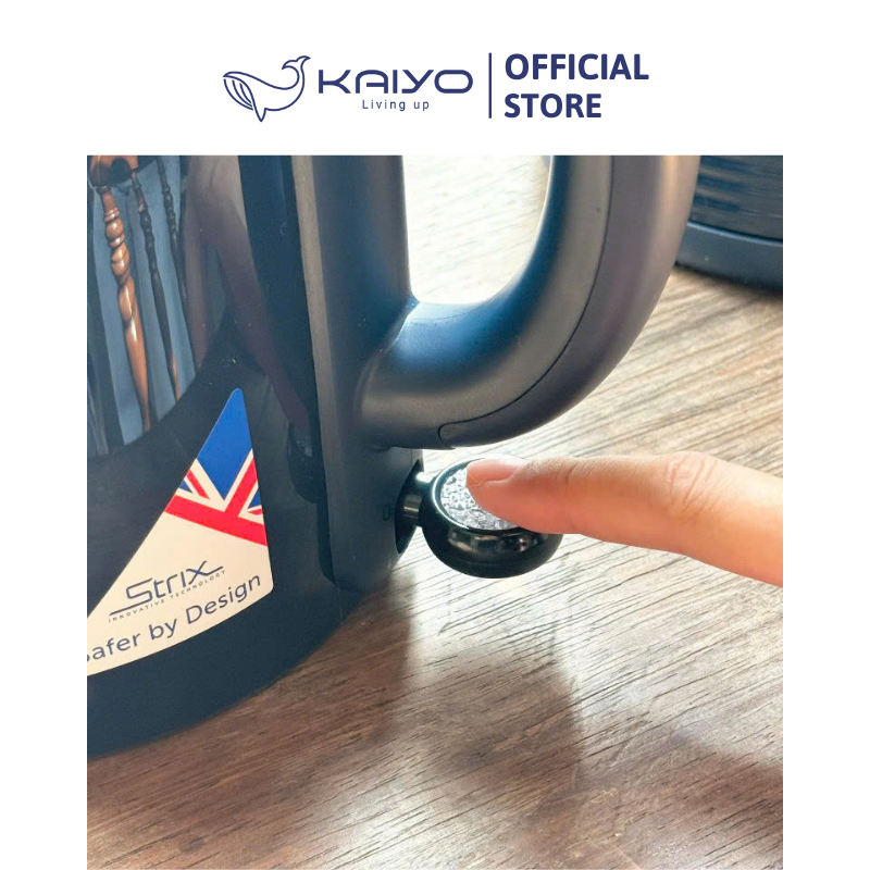 Ấm siêu tốc 2 lớp Cool touch Kaiyo 1.5L (Xanh Navy)