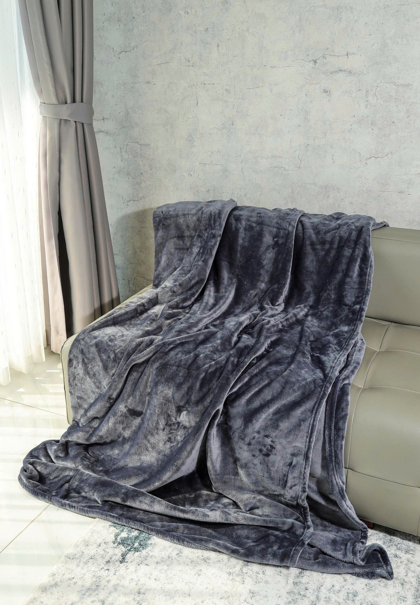 Chăn băng lông tuyết Kaiyo 2m x 2m3, màu xanh navy [mã KDB-9644]