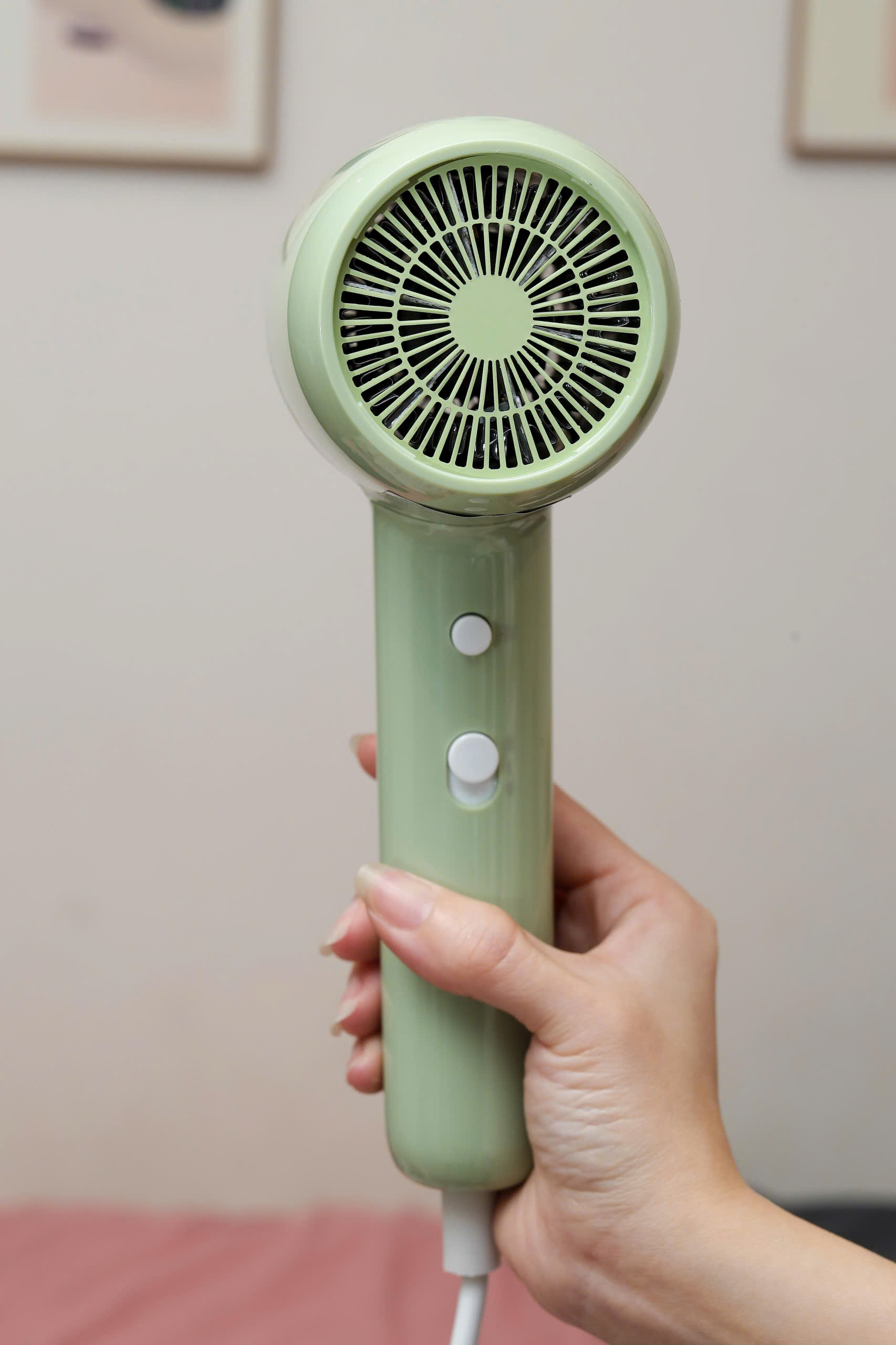 Máy sấy tóc ion âm hai chiều nóng lạnh Kaiyo, model KHD-418, màu xanh mint [mã KHD-4182]