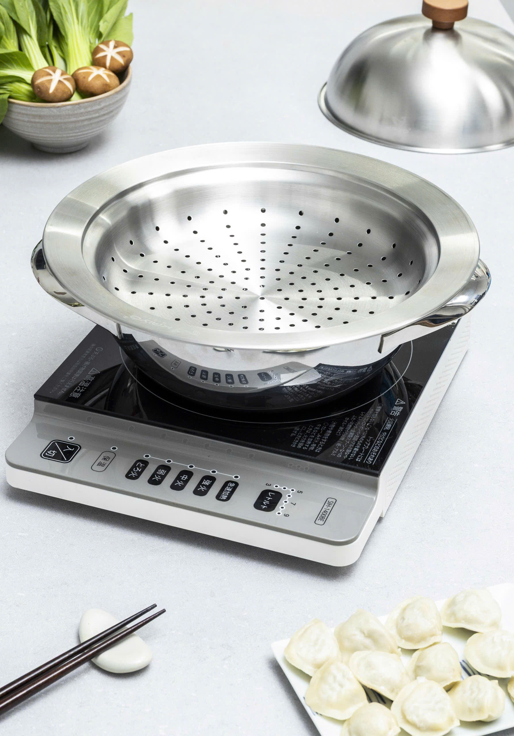 Xửng hấp inox 304 vung vòm Kaiyo 31cm [mã KSC-6995]