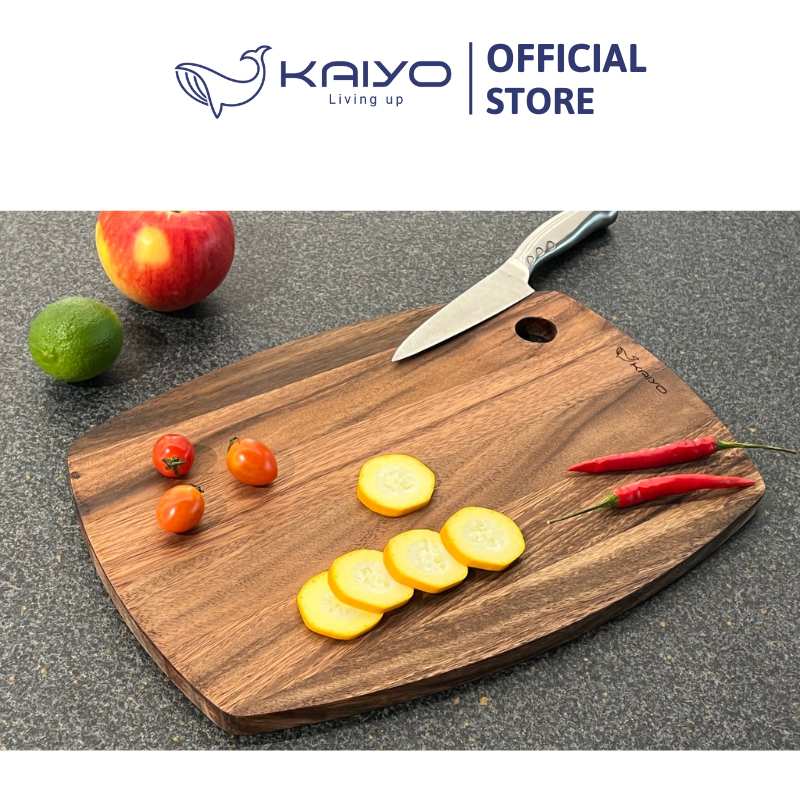 Thớt thái gỗ óc chó Kaiyo hình ovan