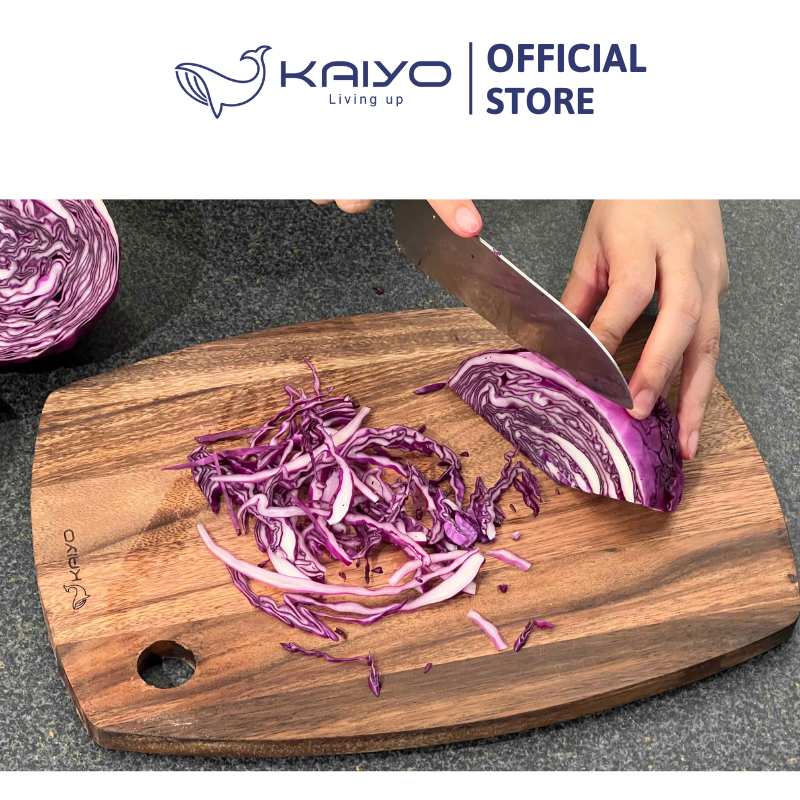 Thớt thái gỗ óc chó Kaiyo hình ovan