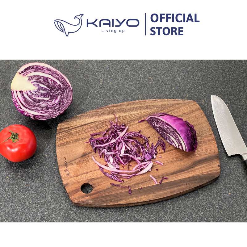 Thớt thái gỗ óc chó Kaiyo hình ovan