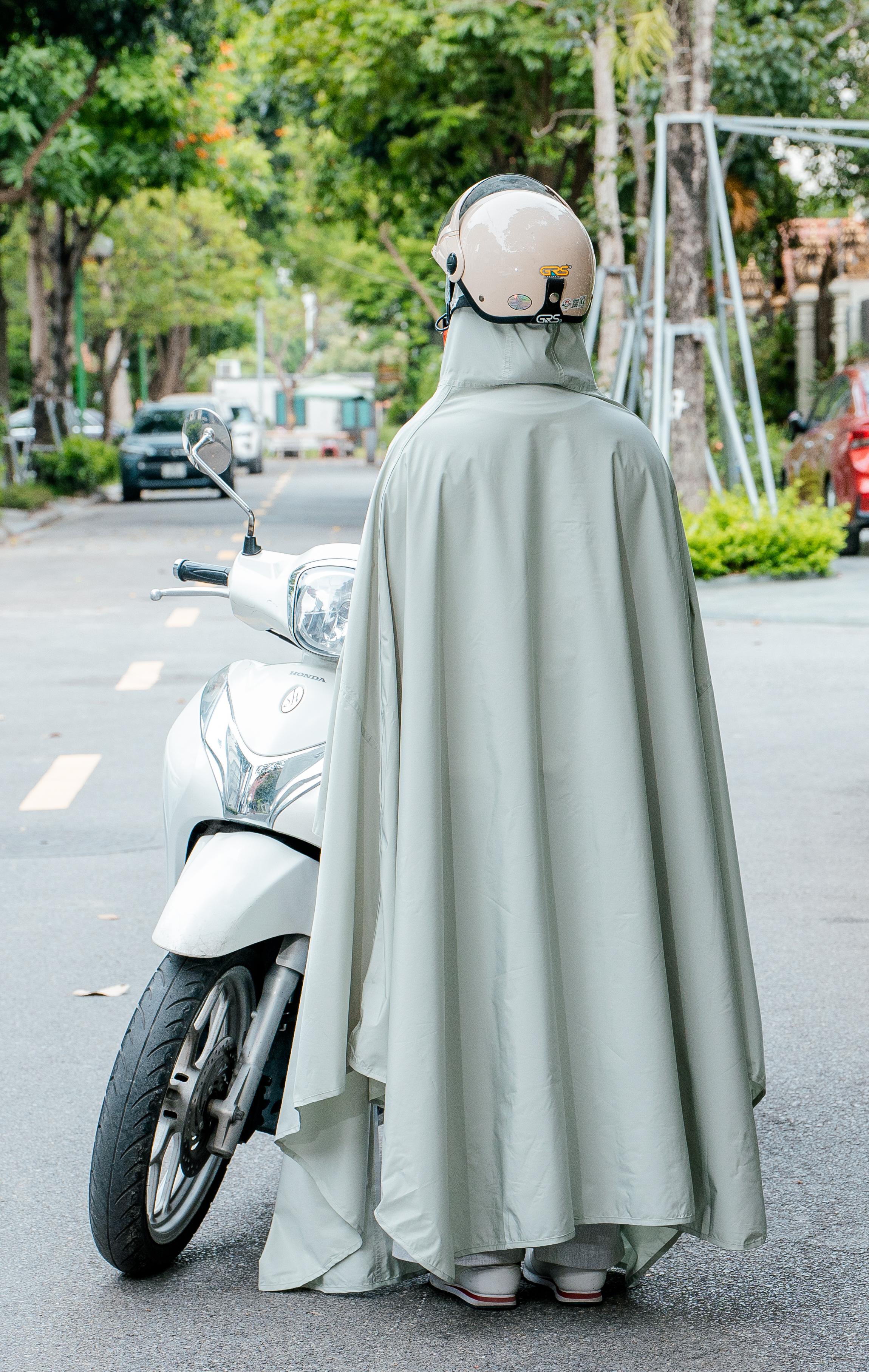 Áo mưa siêu nhẹ Kaiyo, màu ghi nhạt [mã KUR-8272]